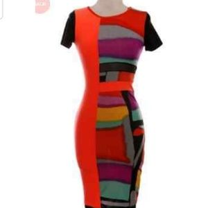 Multi Color Sexy Bodycon
